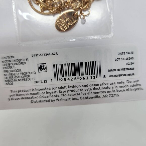 Time And Tru Scorpio Necklace Set 16" & 18" Gold Chains With Extenders - Picture 6 of 6